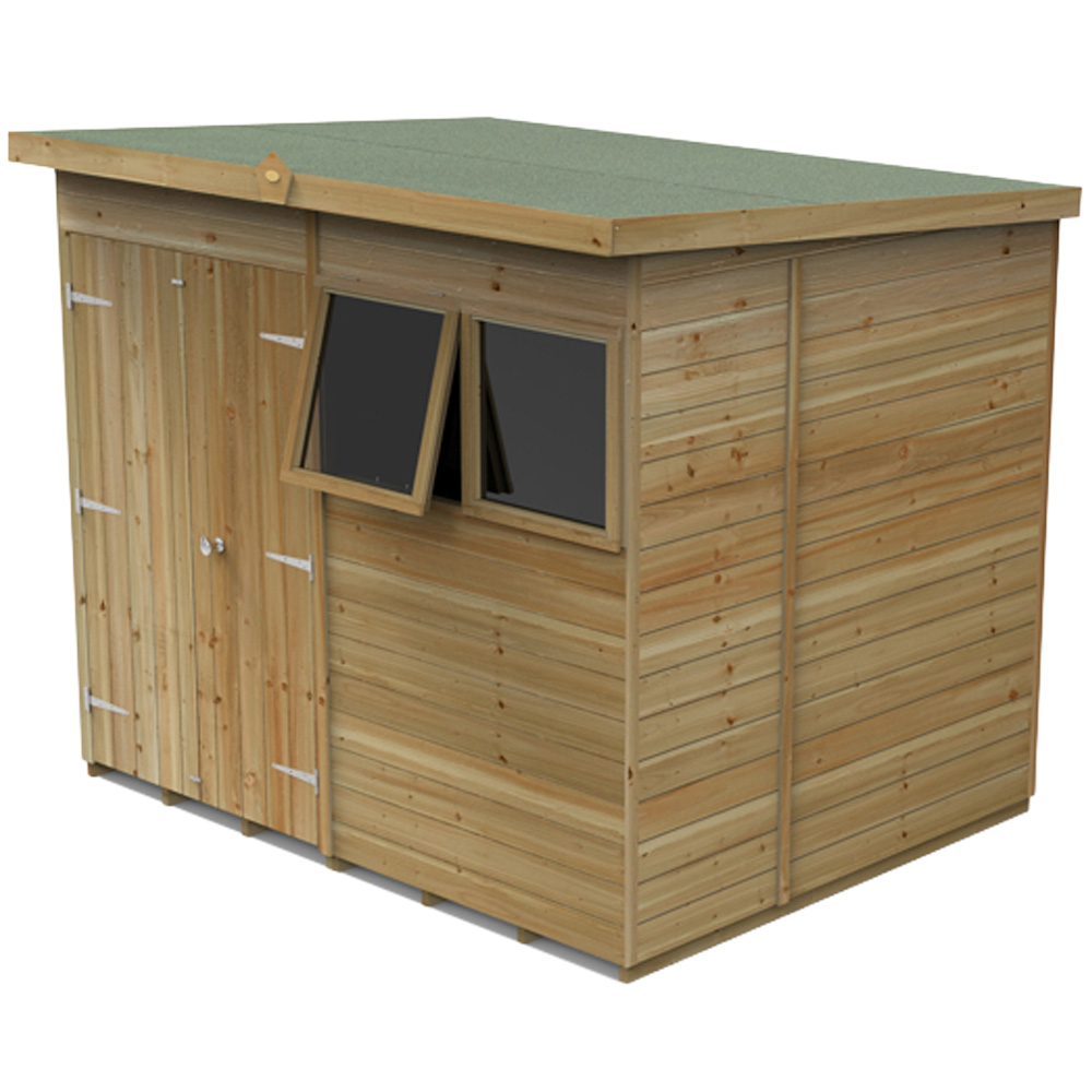 Forest Garden Timberdale 8 x 6ft Single Opening Pent Shed Image 1