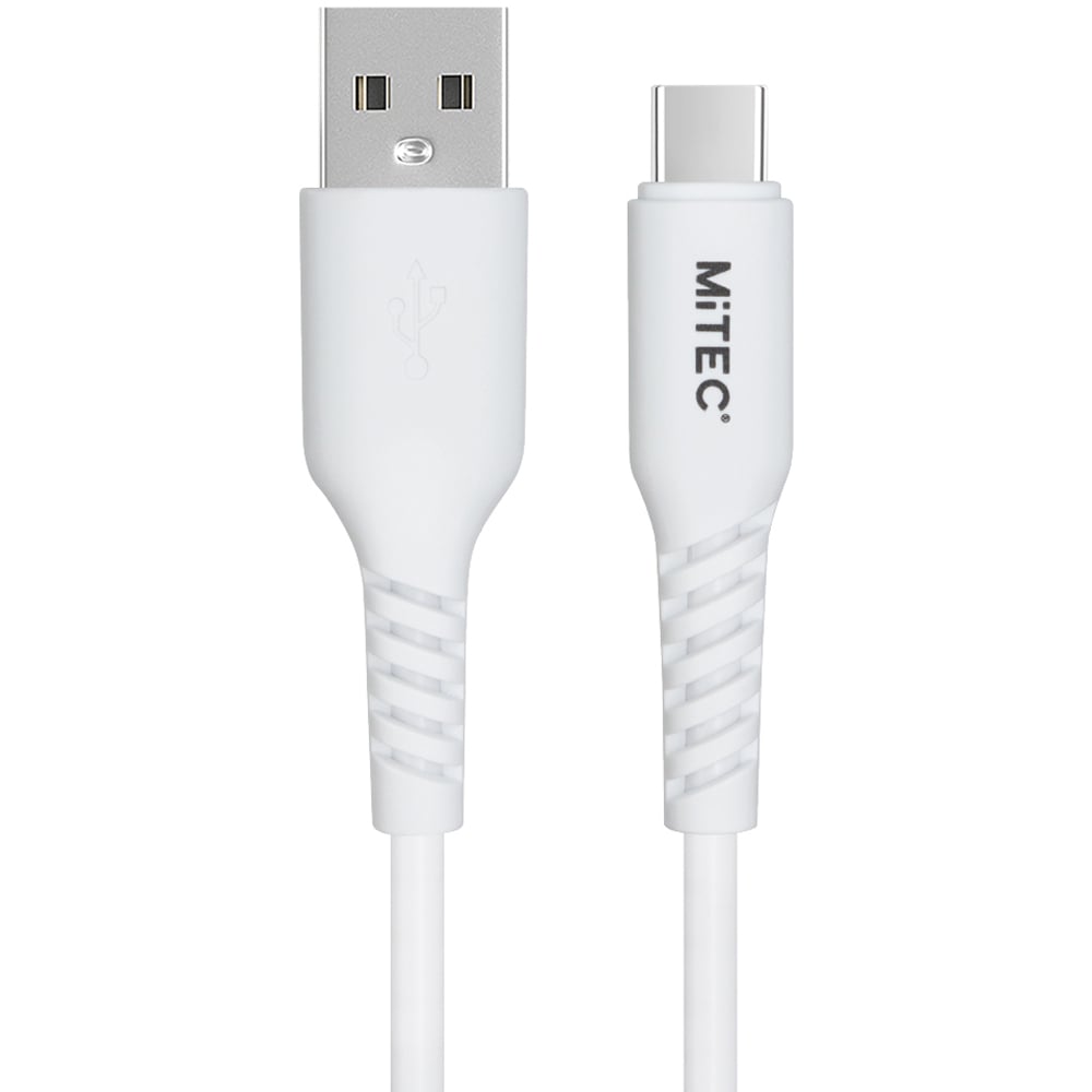 MiTEC MiPOWER White USB-C to USB-A Cable 1m Image 1