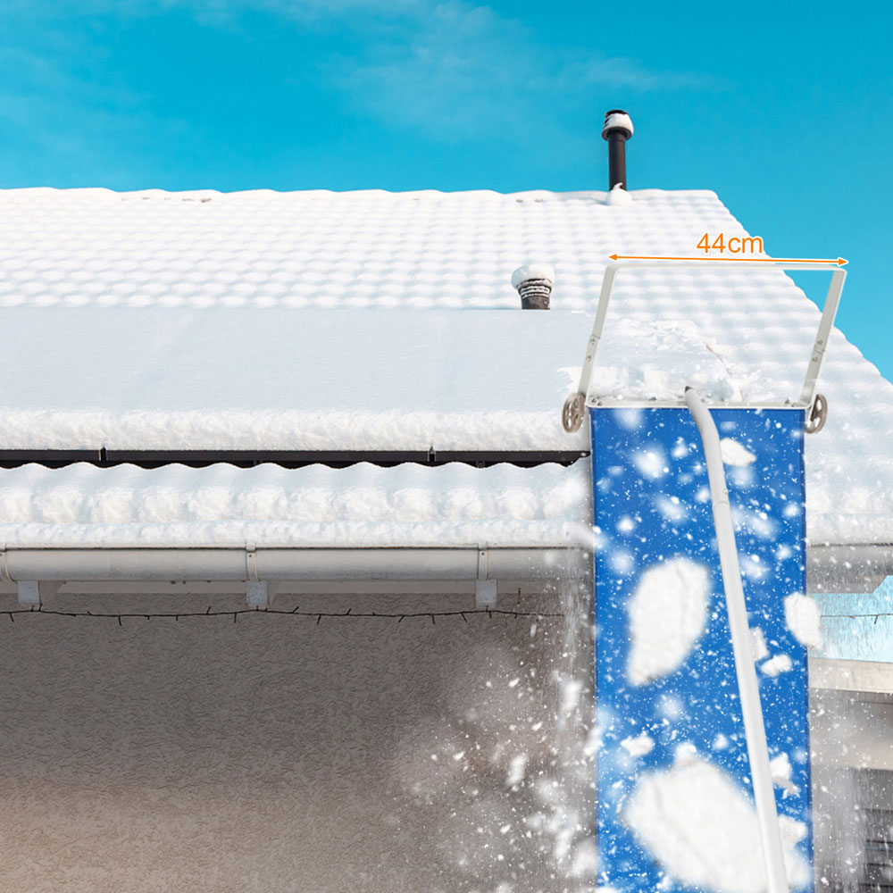 Costway Snow Roof Rake with 5 Section Pole Image 4
