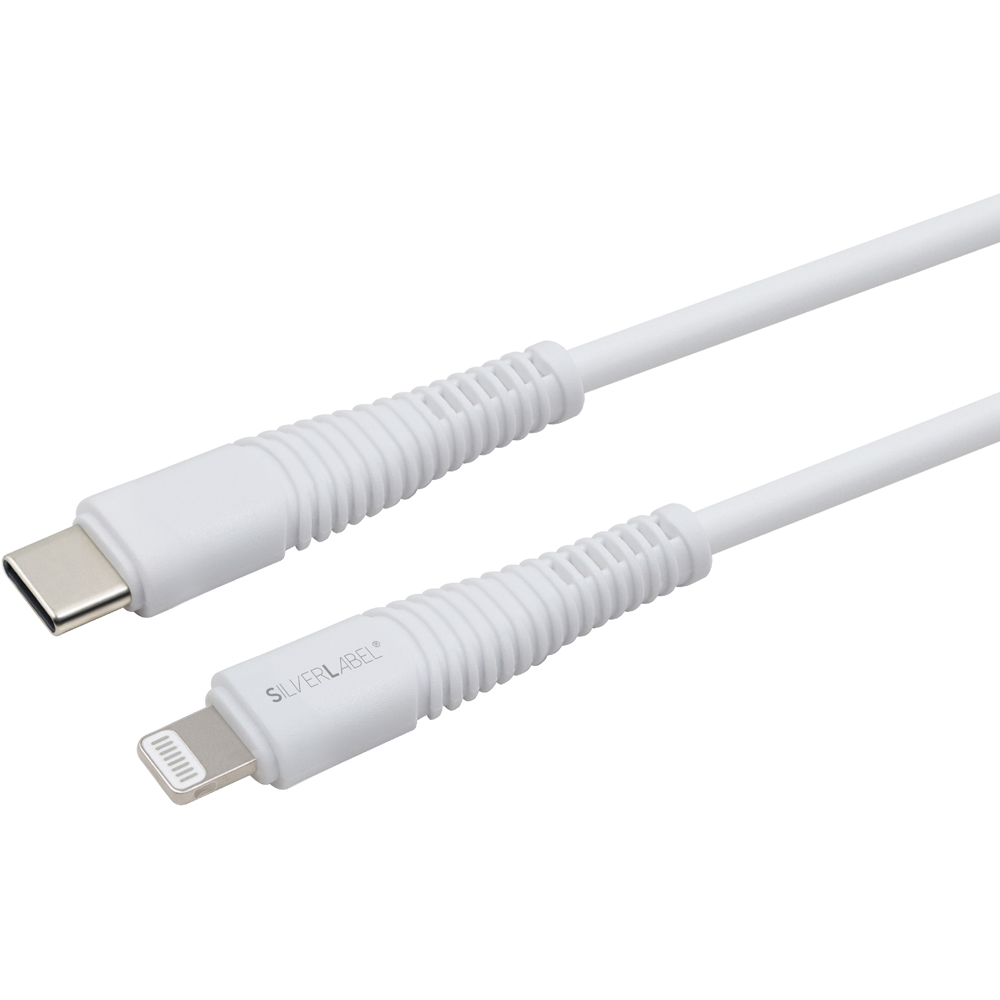 SilverLabel White USB-C to Lightning Cable 3m Image 2
