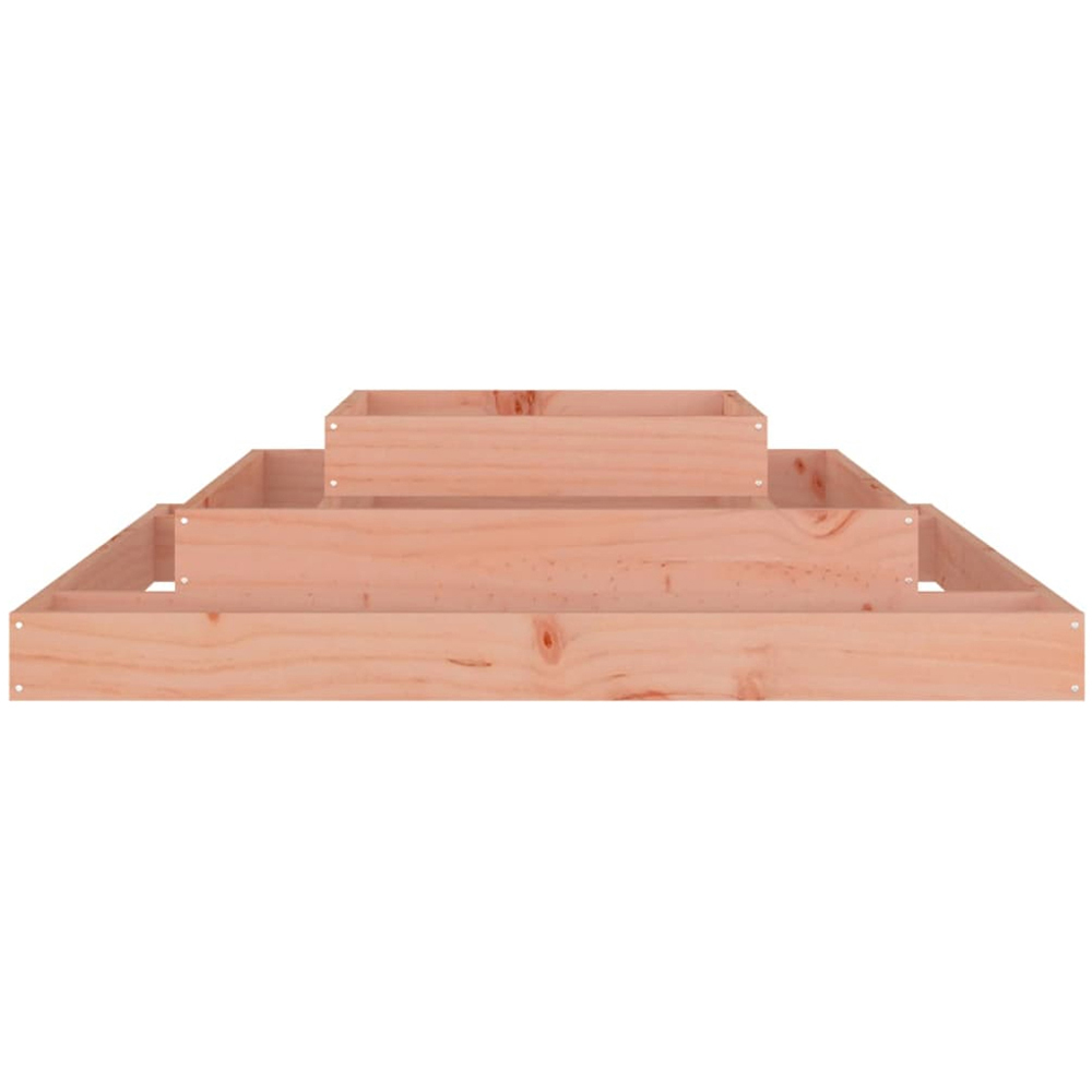 vidaXL 3 Tier Brown Douglas Wood Raised Garden Bed 27 x 110 x 110cm Image 3