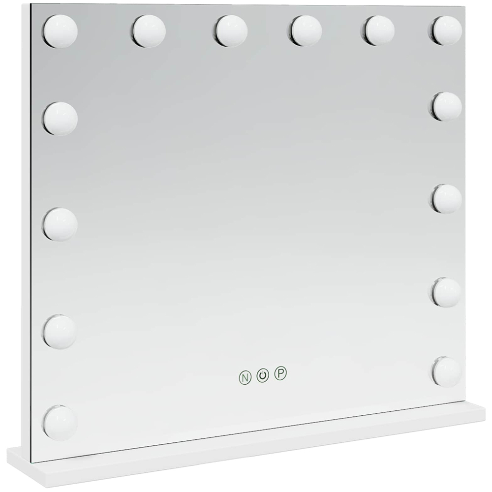 vidaXL LED White Vanity Mirror 50 x 10 x 44cm Image 3
