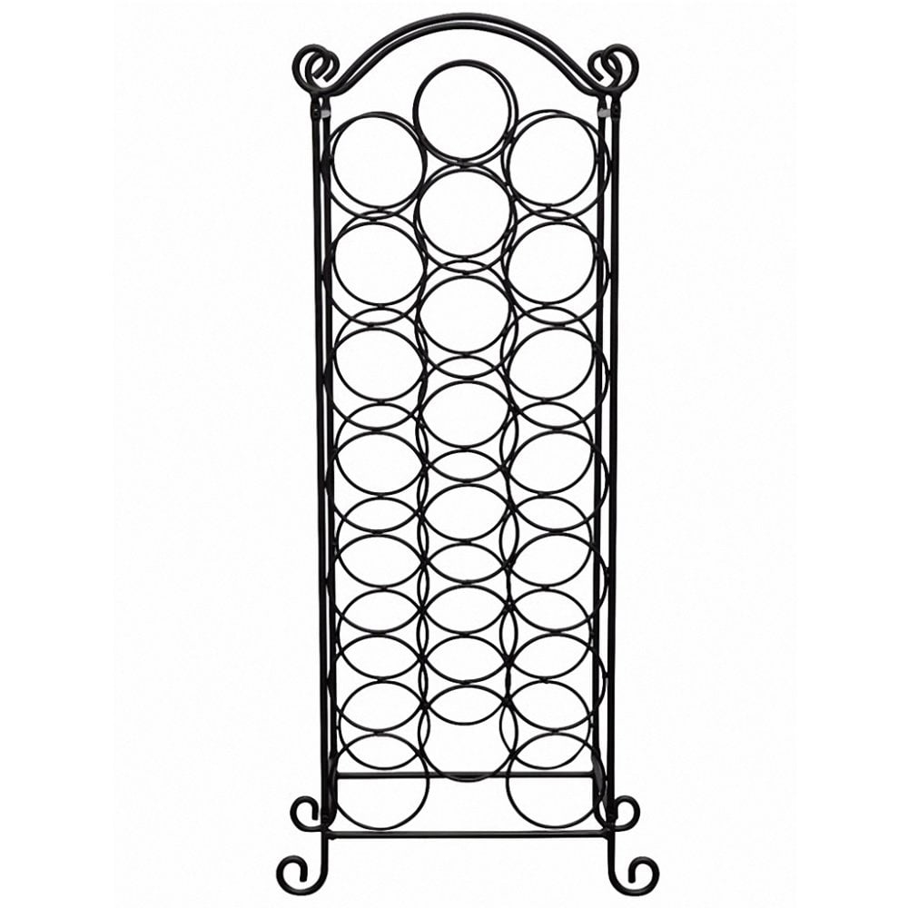 Neo Floor Standing Black Finish Wine Rack Image 3