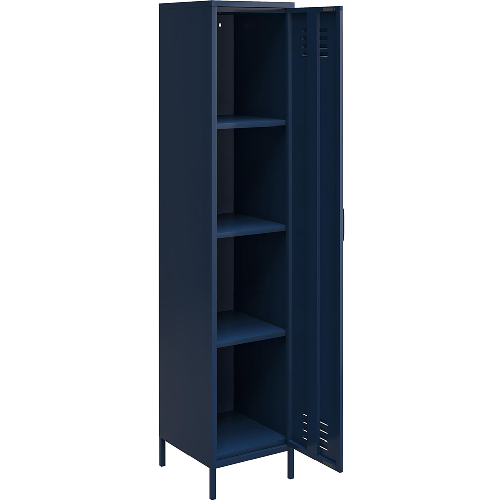 Dorel Bradford Single Door Navy Metal Locker Storage Cabinet Image 4