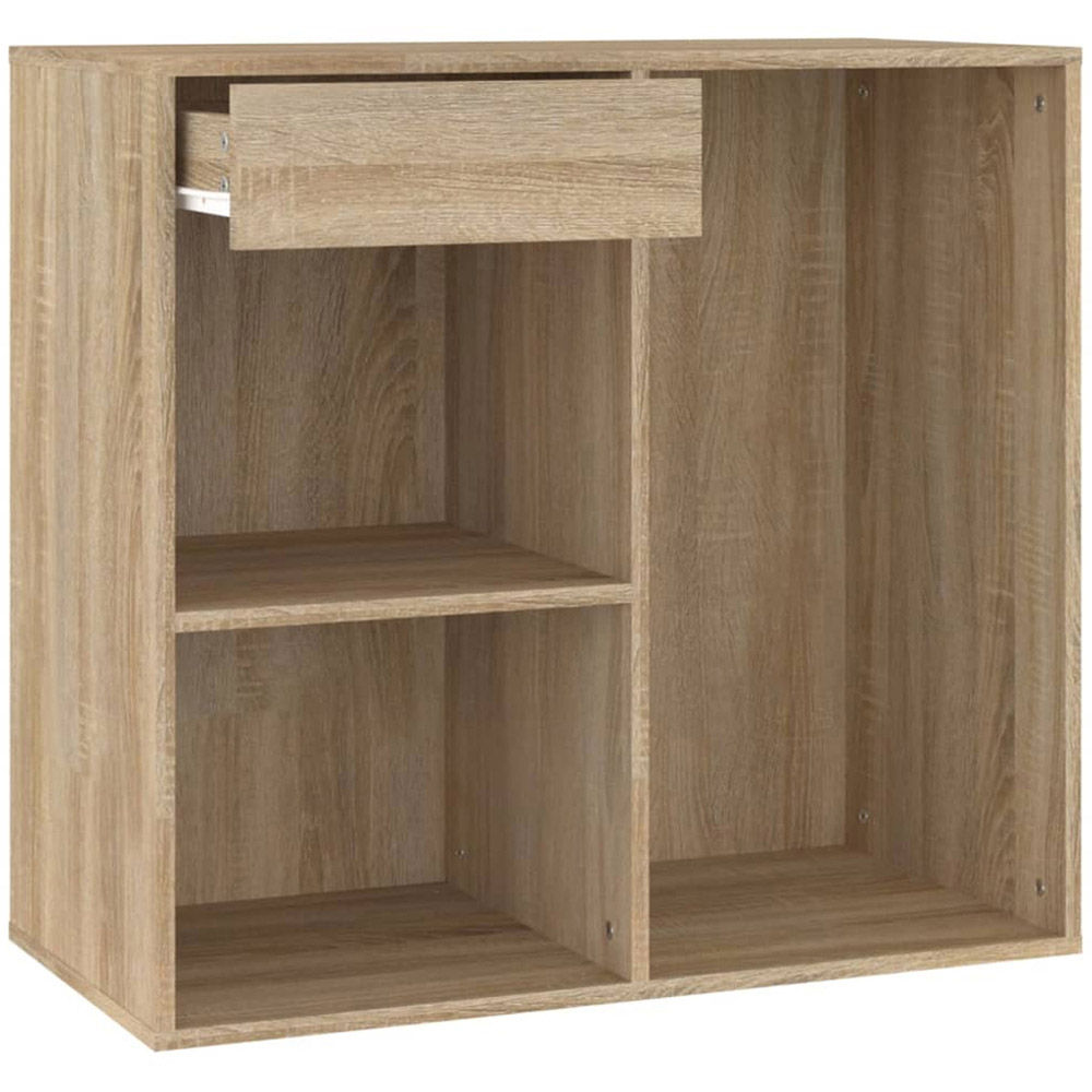 vidaXL Single Drawer 3 Shelf Sonoma Oak Cosmetic Cabinet Image 6