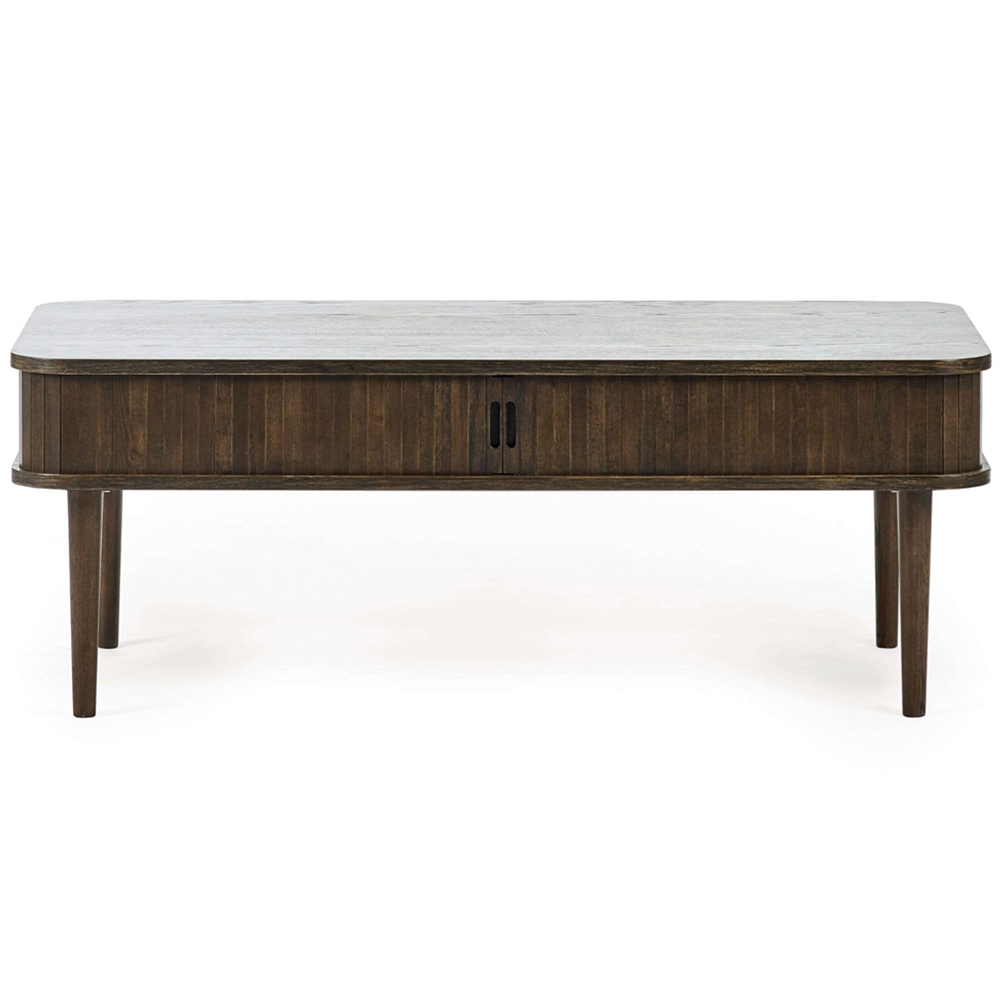 Julian Bowen Arya 2 Door Dark Oak Effect Fluted Coffee Table Image 4