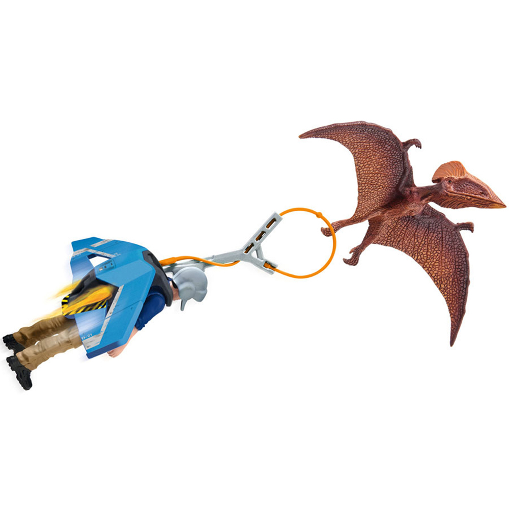 Schleich Dinosaur Jetpack Chase Unisex Toy Figure Set Image 1