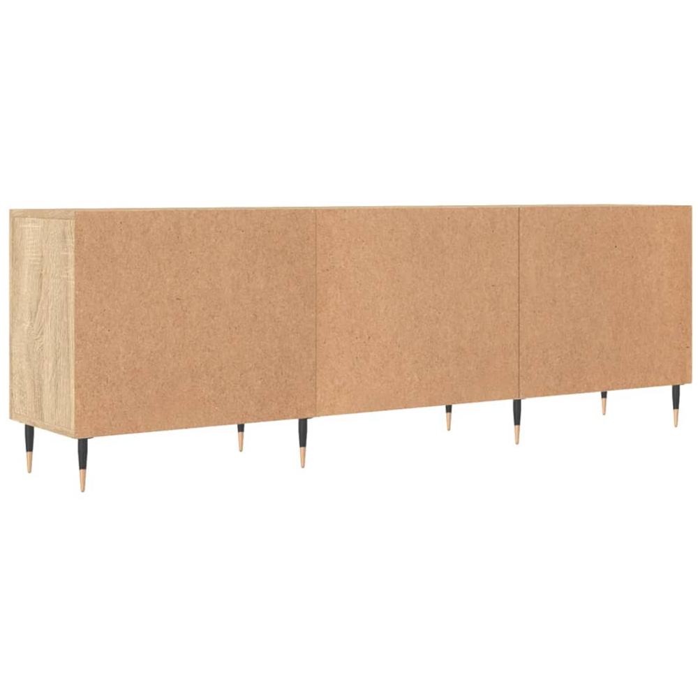 vidaXL 2 Door 2 Shelf Sonoma Oak TV Cabinet Image 8