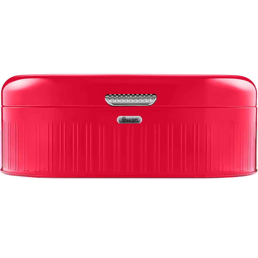 Swan Retro Red Bread Bin Image 1
