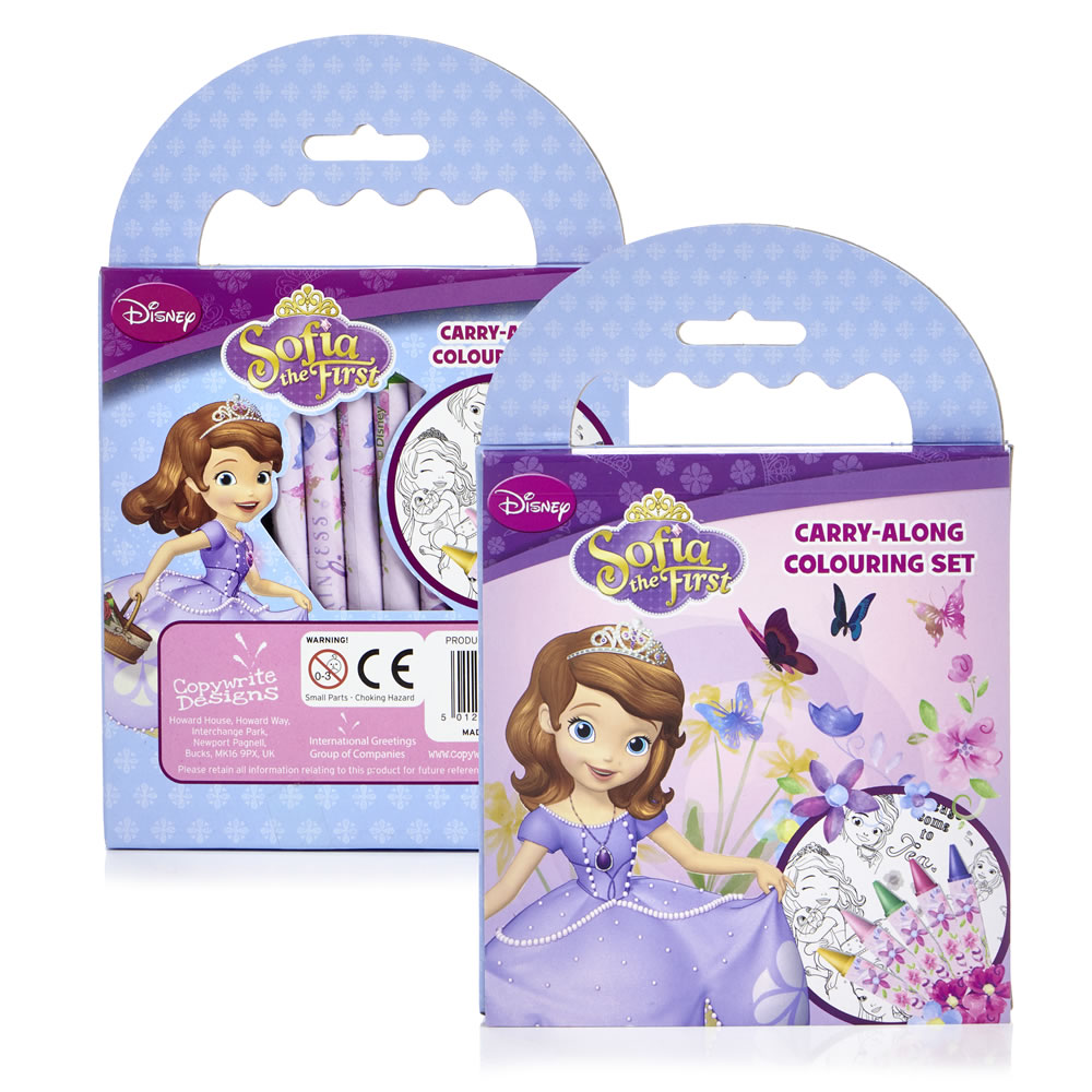 Disney Character Carry Along Colouring Set Assorted Image 1
