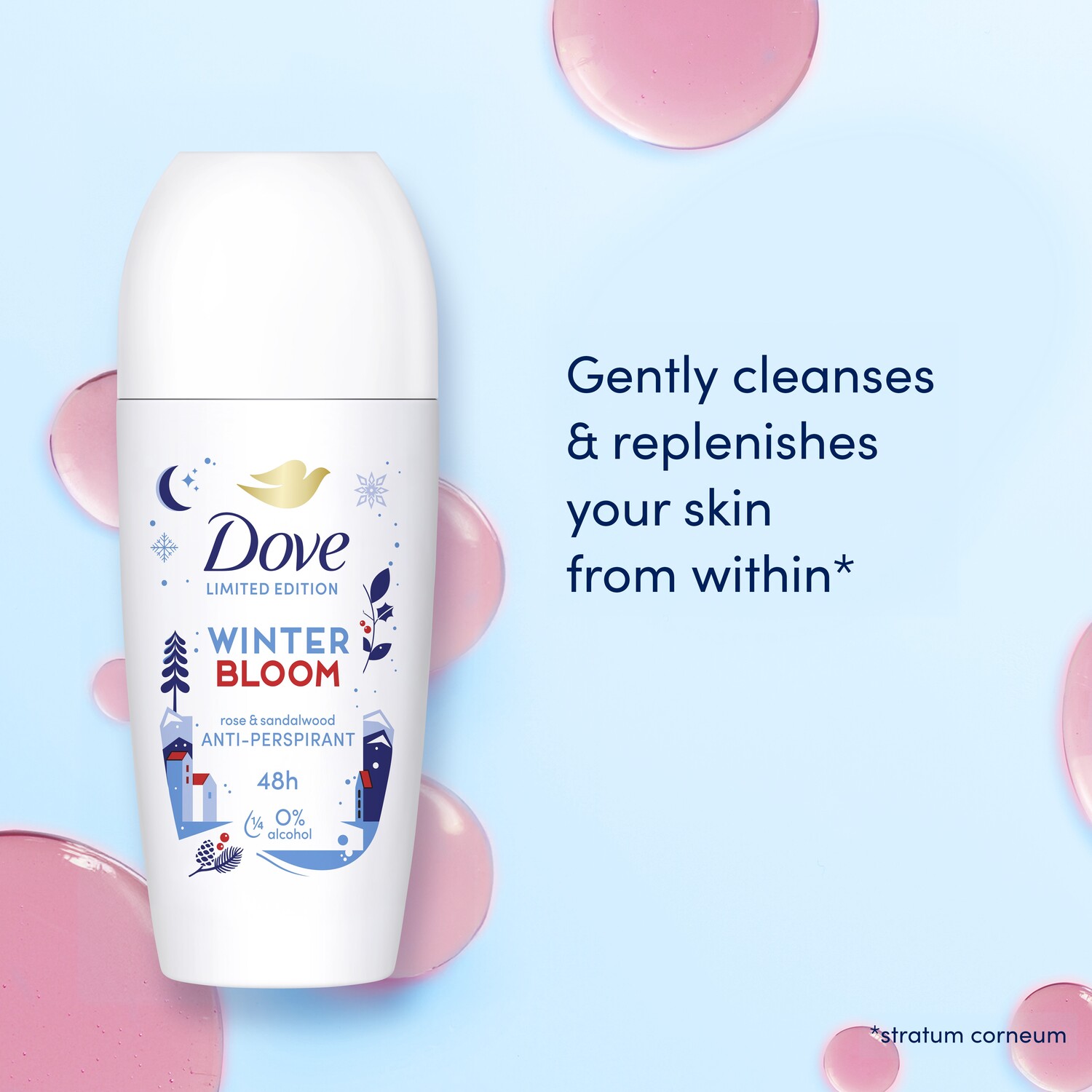 Dove Winter Bloom Anti Perspirant Roll On Image 3