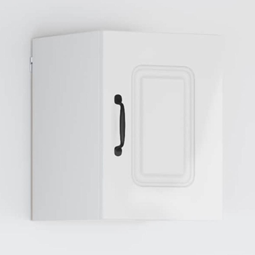vidaXL Kalmar Single Door High Gloss White Wall Mounted Kitchen Cabinet Set of 2 Image 1