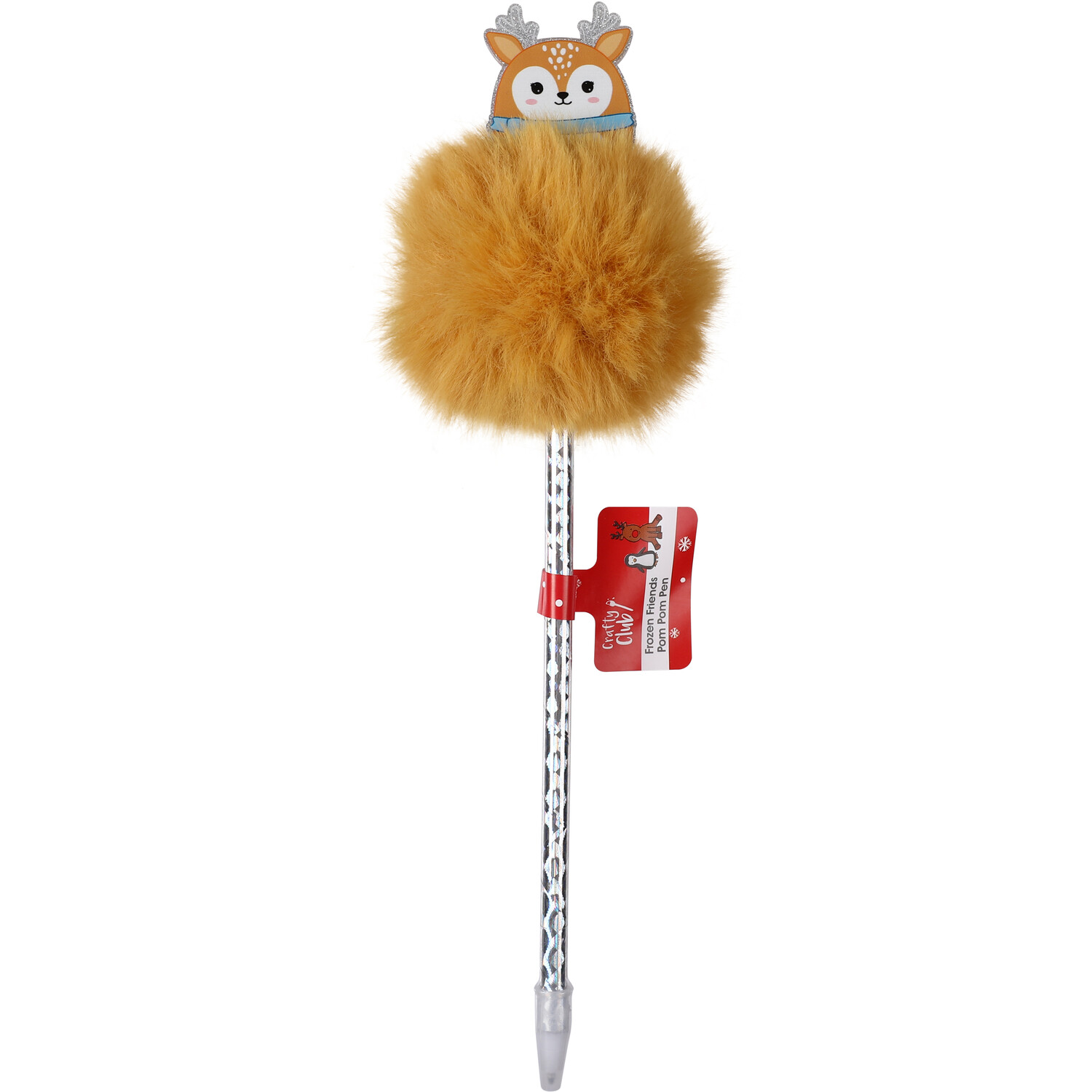 Frozen Friends Pom Pom Pen - Silver Image 1