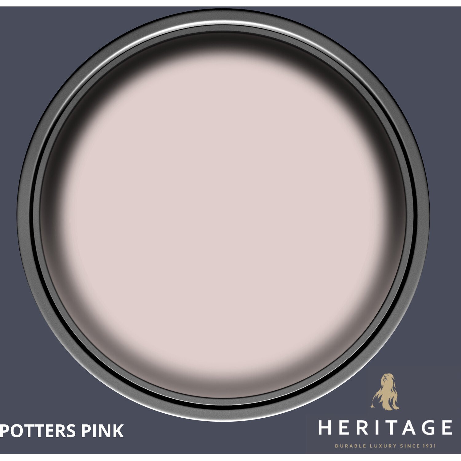 Dulux Heritage Walls and Ceilings Potters Pink Velvet Matt Emulsion Paint Tester Image 3