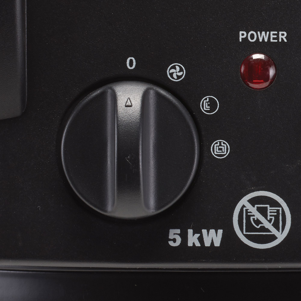 Draper PTC Black Electric Space Heater 5000W Image 7