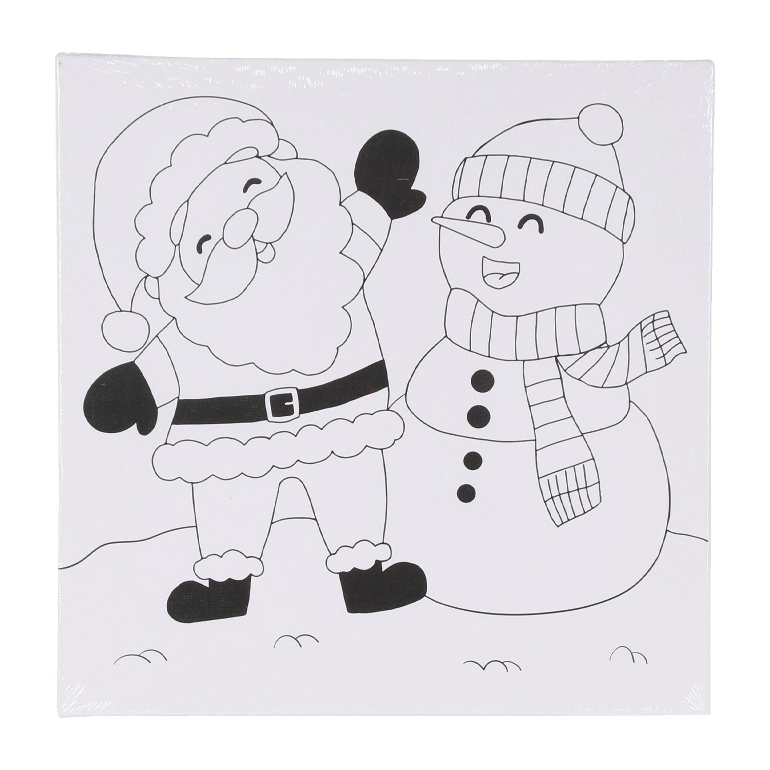 Paint Your Own Christmas Characters Canvas Kit Image