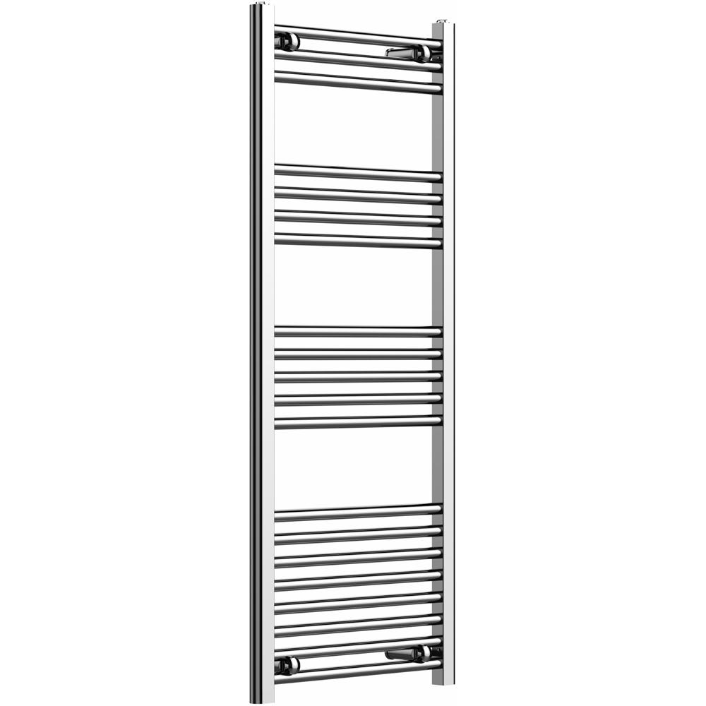 Go Bathrooms Nola Chrome Heated Towel Rail 1200 x 500mm Image 1
