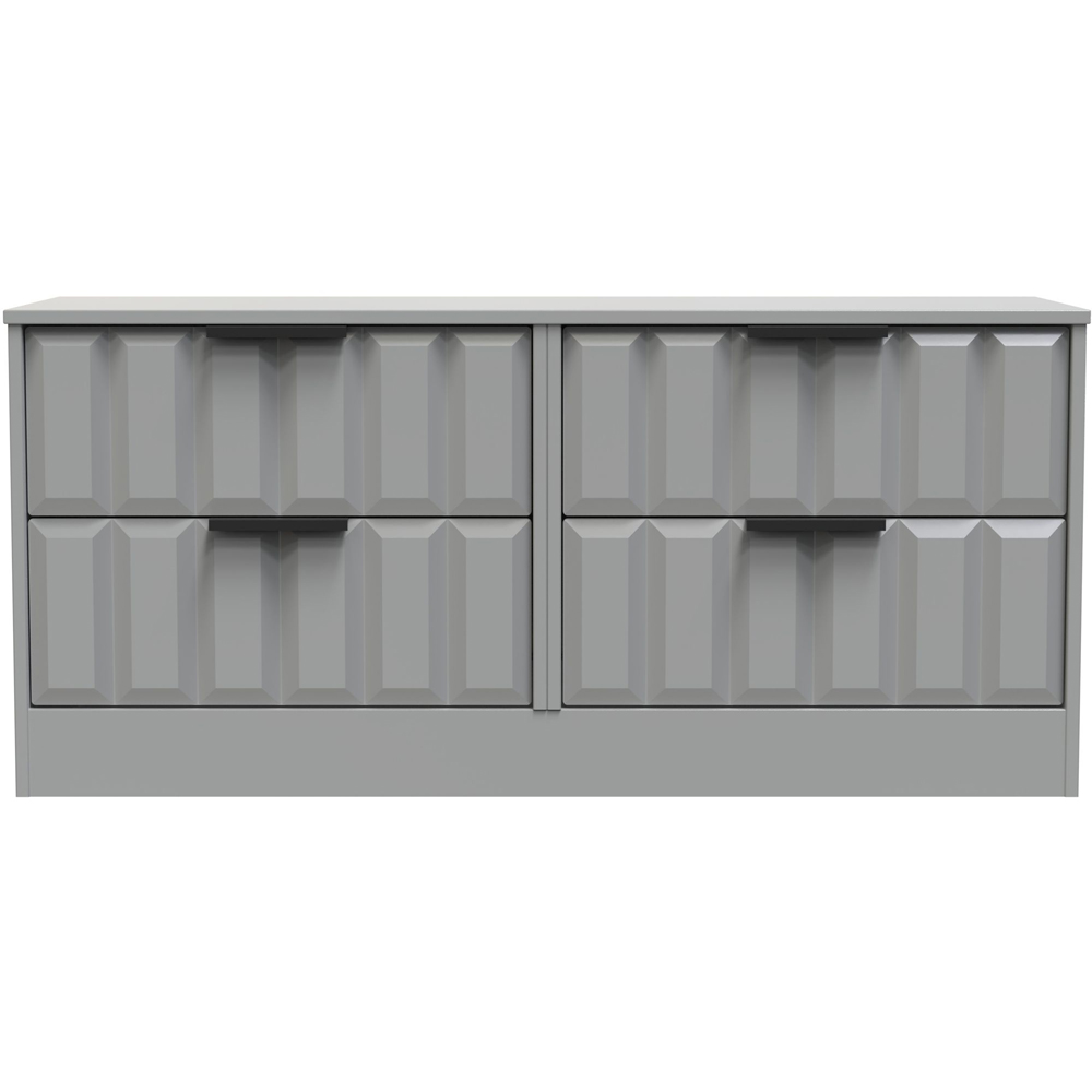 Crowndale New York 4 Drawer Dusk Grey Chest of Drawers Ready Assembled Image 3