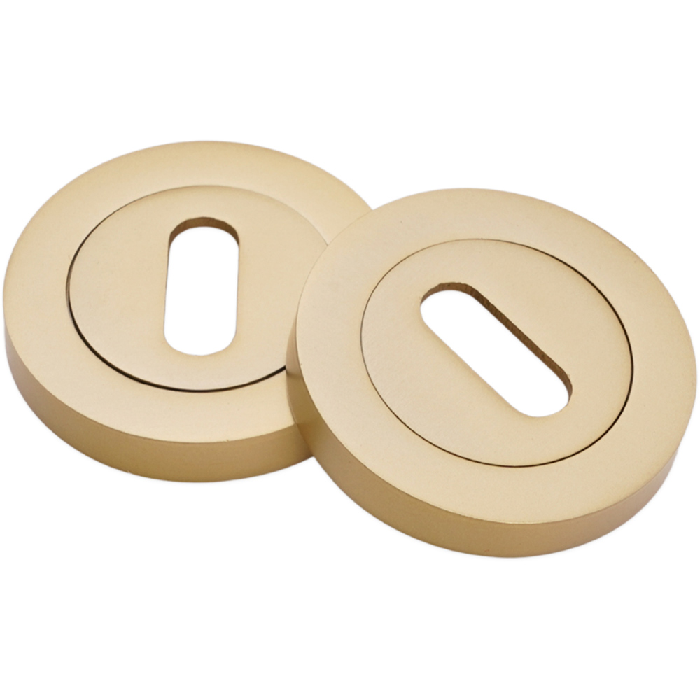 Spira Brass Satin Brass Oval Standard Escutcheon 2 Pack Image 2