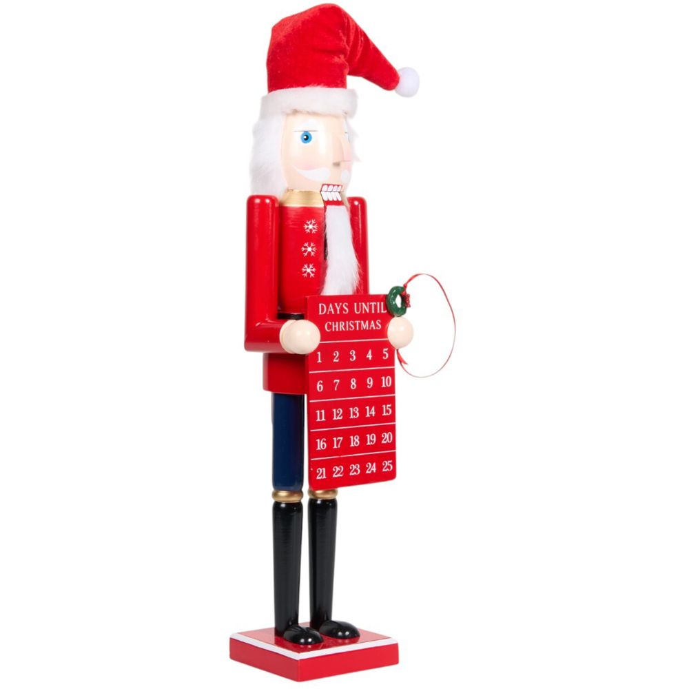 Advent Countdown Nutcracker - Red Image 3