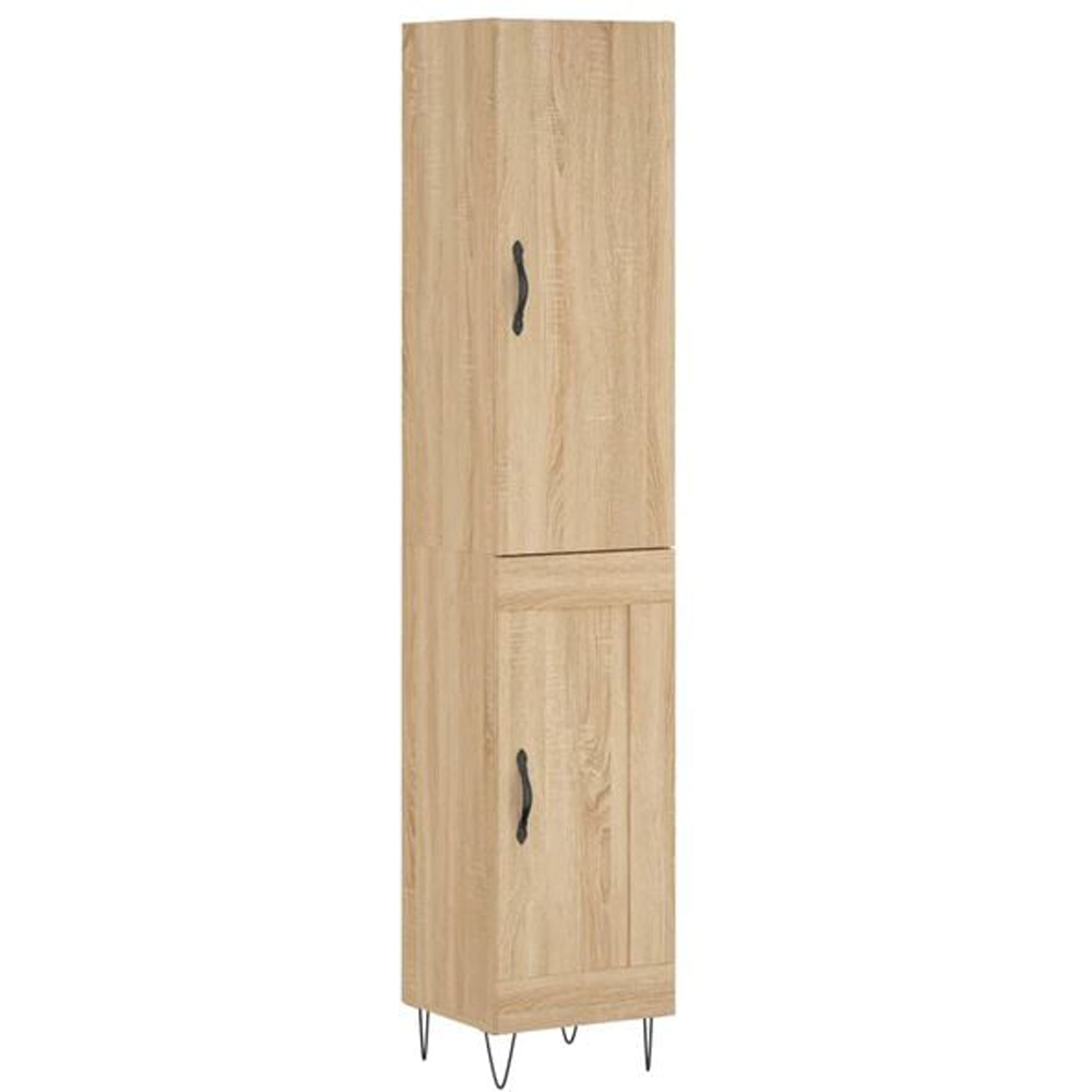 vidaXL 2 Door Sonoma Oak Highboard Image 2