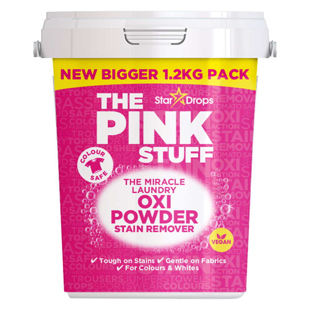 Pink Stuff Stain Remover Powder for Colour 1.2kg Wilko