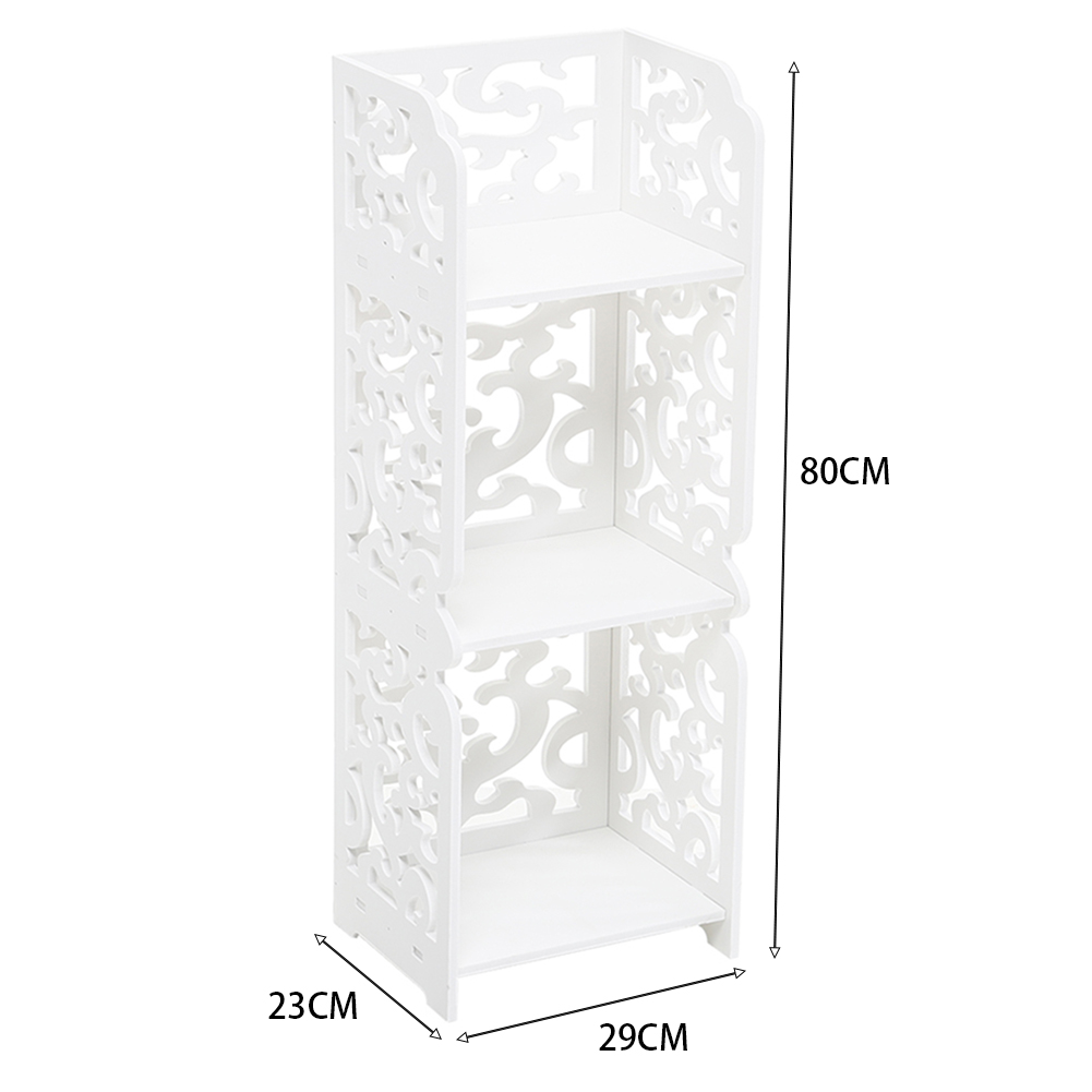 3 Tier White Storage Display Shelving Image 4