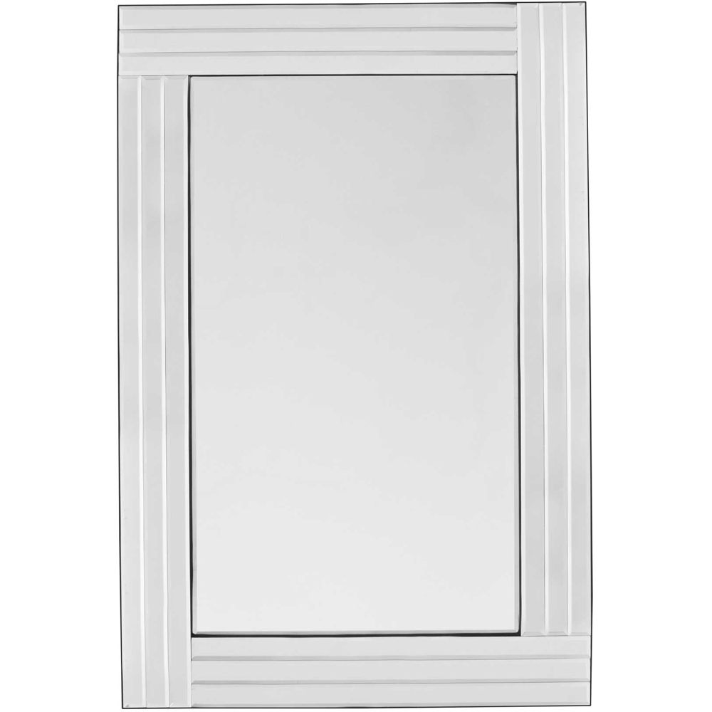 Oakley Triple Edge Bevelled All Glass Large Dress Mirror 120 x 80cm Image 1