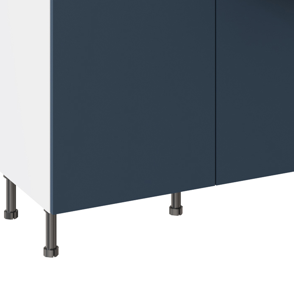 Kitchen Kit Slab Supermatt Blue Drawerline Base Cabinet 1000mm Image 4
