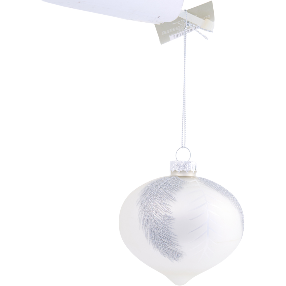 Fern Onion Bauble Silver Image 2