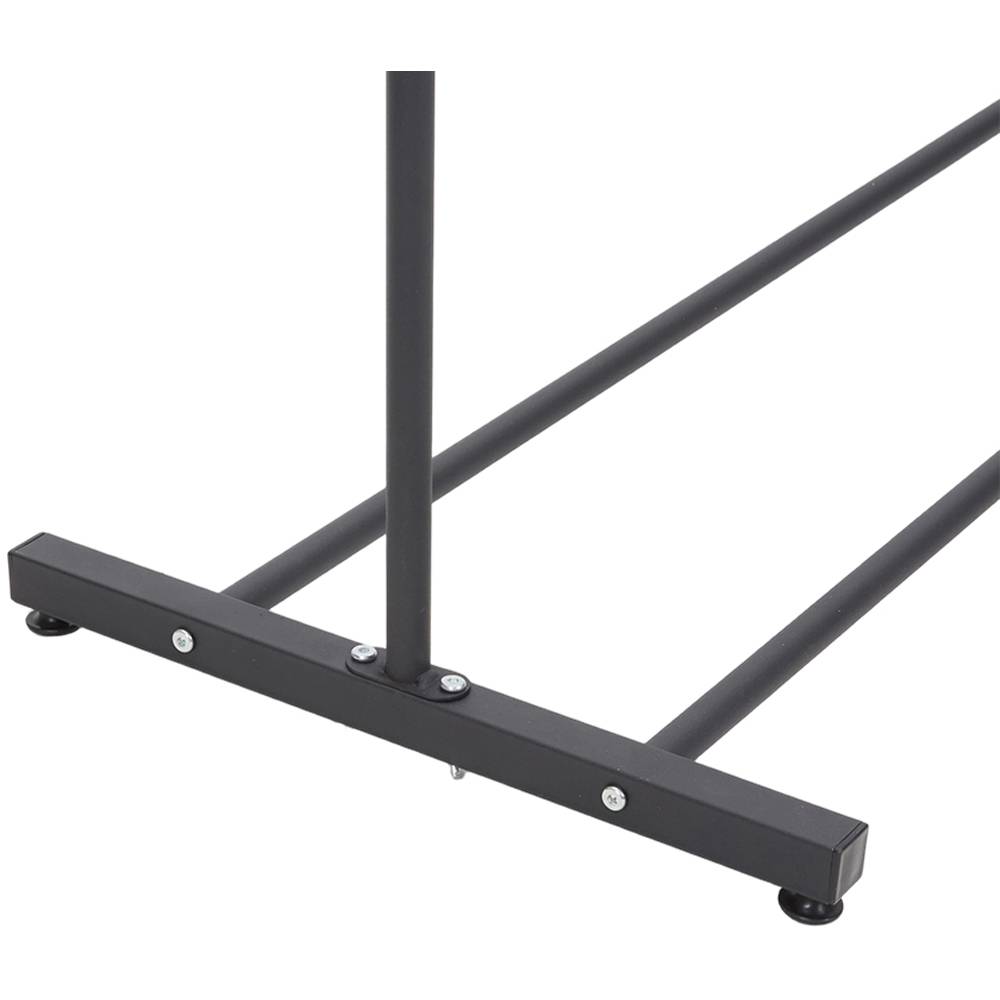 Living and Home 2-Tier Black Metal Clothing Rack 60 x 35 x 160cm Image 6