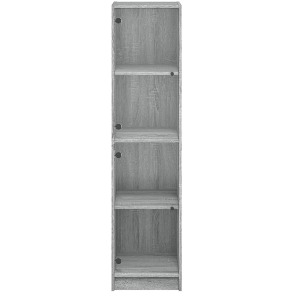vidaXL 2 Glass Door Grey Sonoma Highboard Image 6