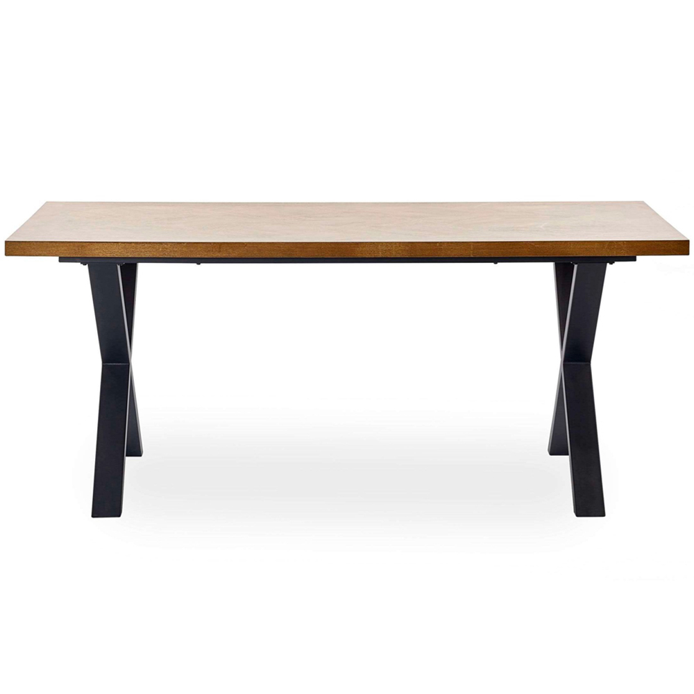 Julian Bowen Aron 6 Seater Wood Finish Dining Table Image 3