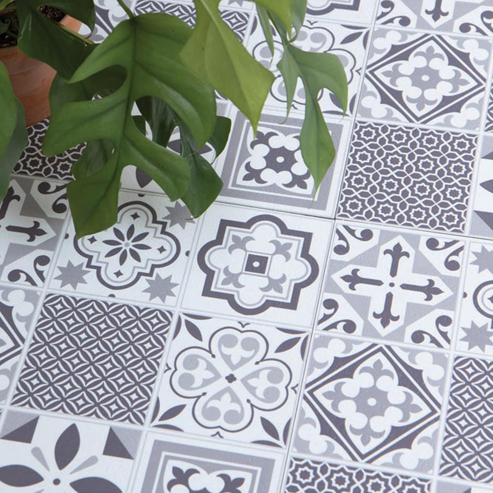 D-C-Fix Oriental Design Self Adhesive Floor Tiles 10 Pack Image 3