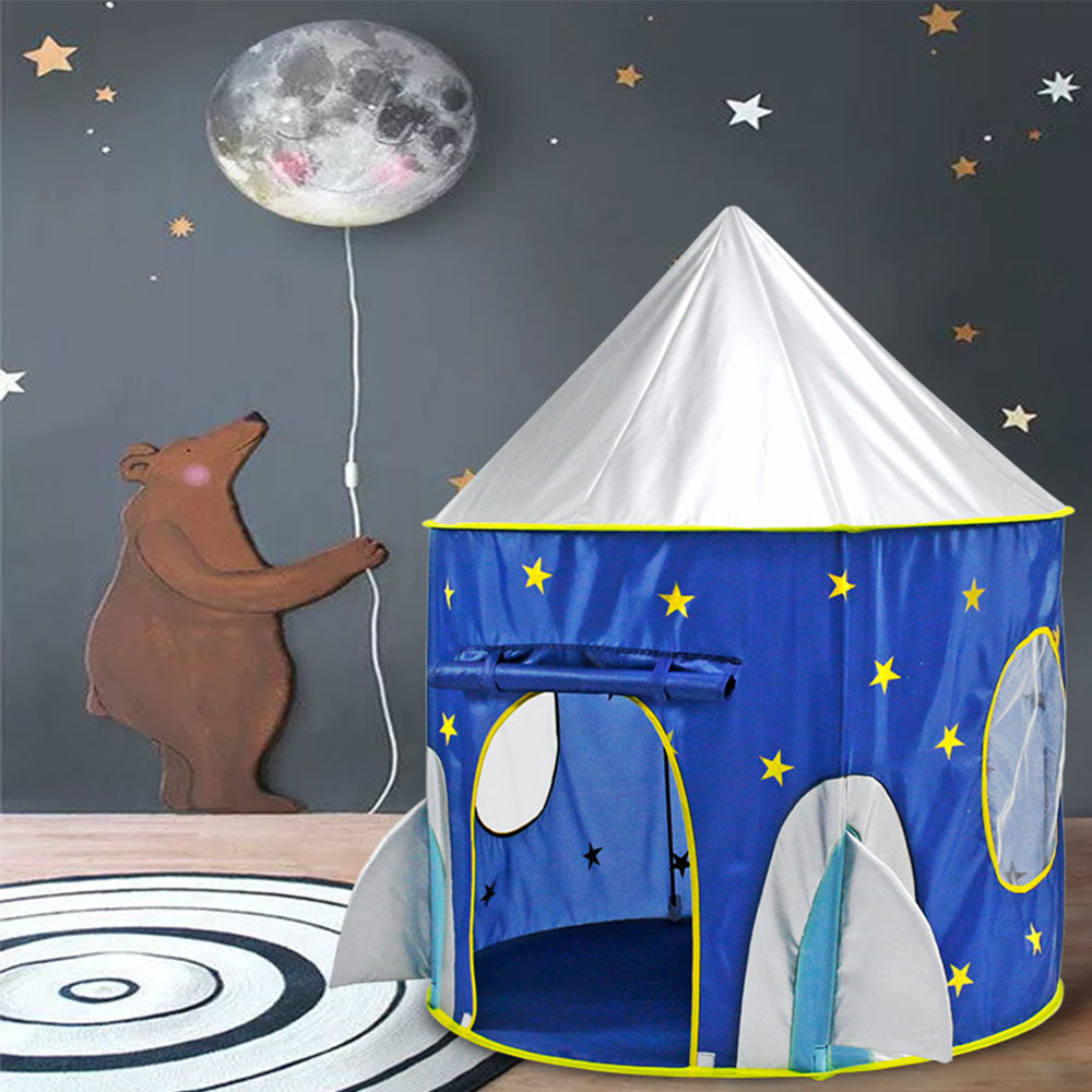 Living and Home Spaceship Home Kids Playhouse Tent Image 4