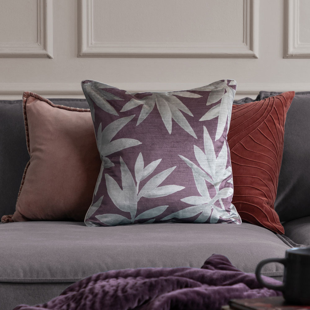 Voyage Maison Silverwood Dusk Velvet Feather Rich Cushion 50 x 50cm Image 2