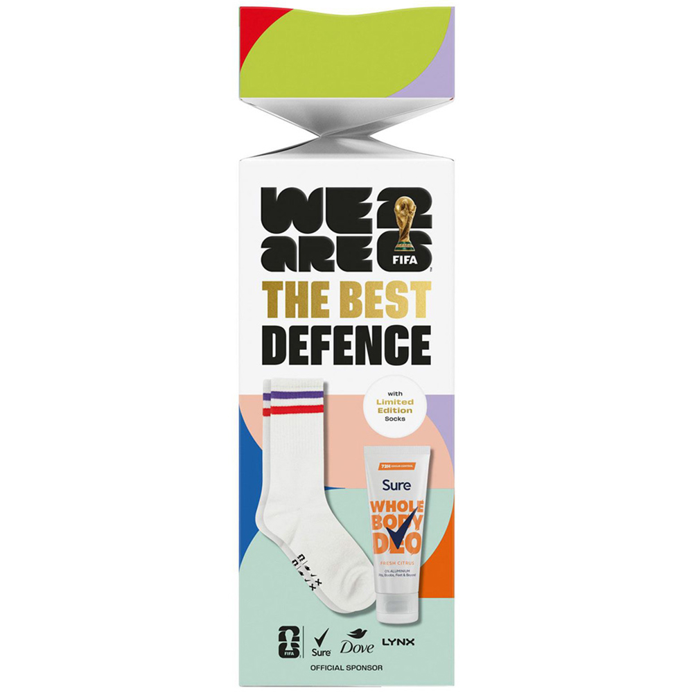 Sure FIFA The Best Defence Fresh Citrus Scent Whole Body Deodorant and Socks Gift Set 3 Pack Image 4