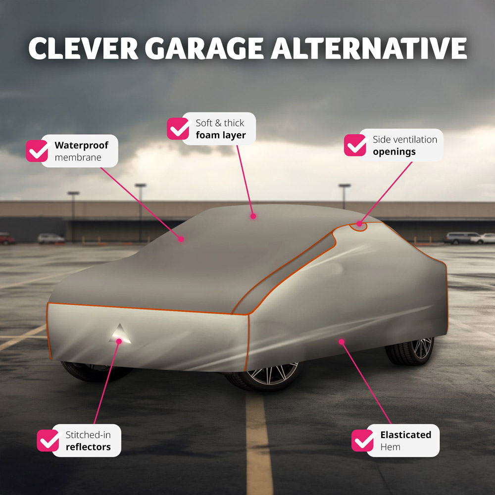 tectake Waterproof Car Cover 431 x 165 x 120cm Image 7