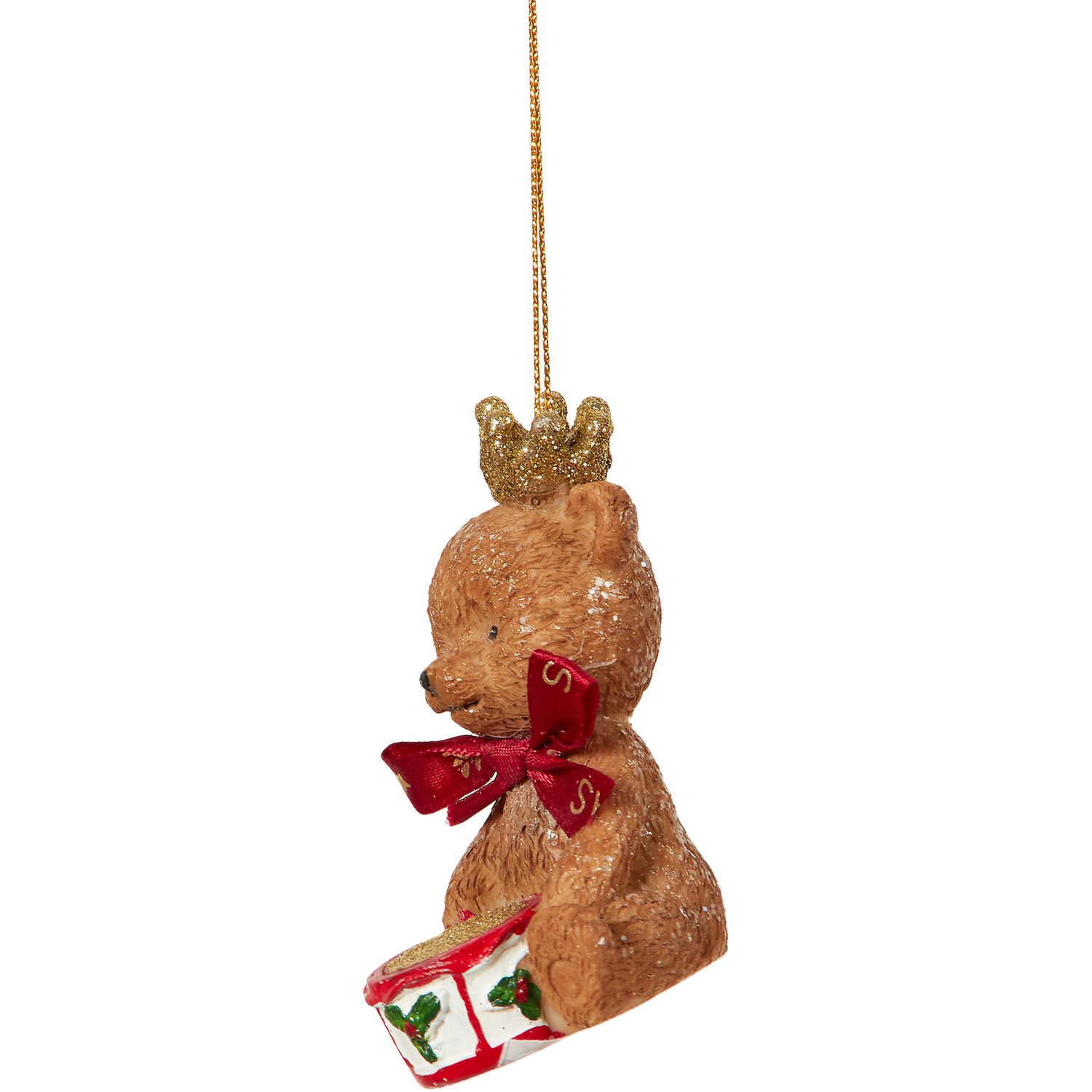 Traditional Bear Hanging Decoration - Brown Image 2