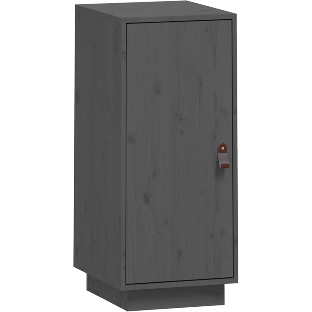 vidaXL Single Door Grey Wooden Sideboard Image 2