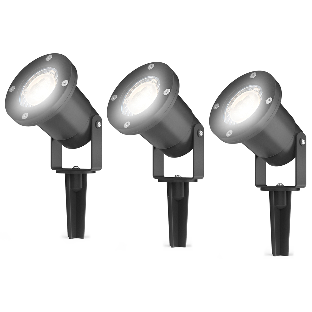4lite Marinus 3 Pack LED Garden Spike Light Image 1