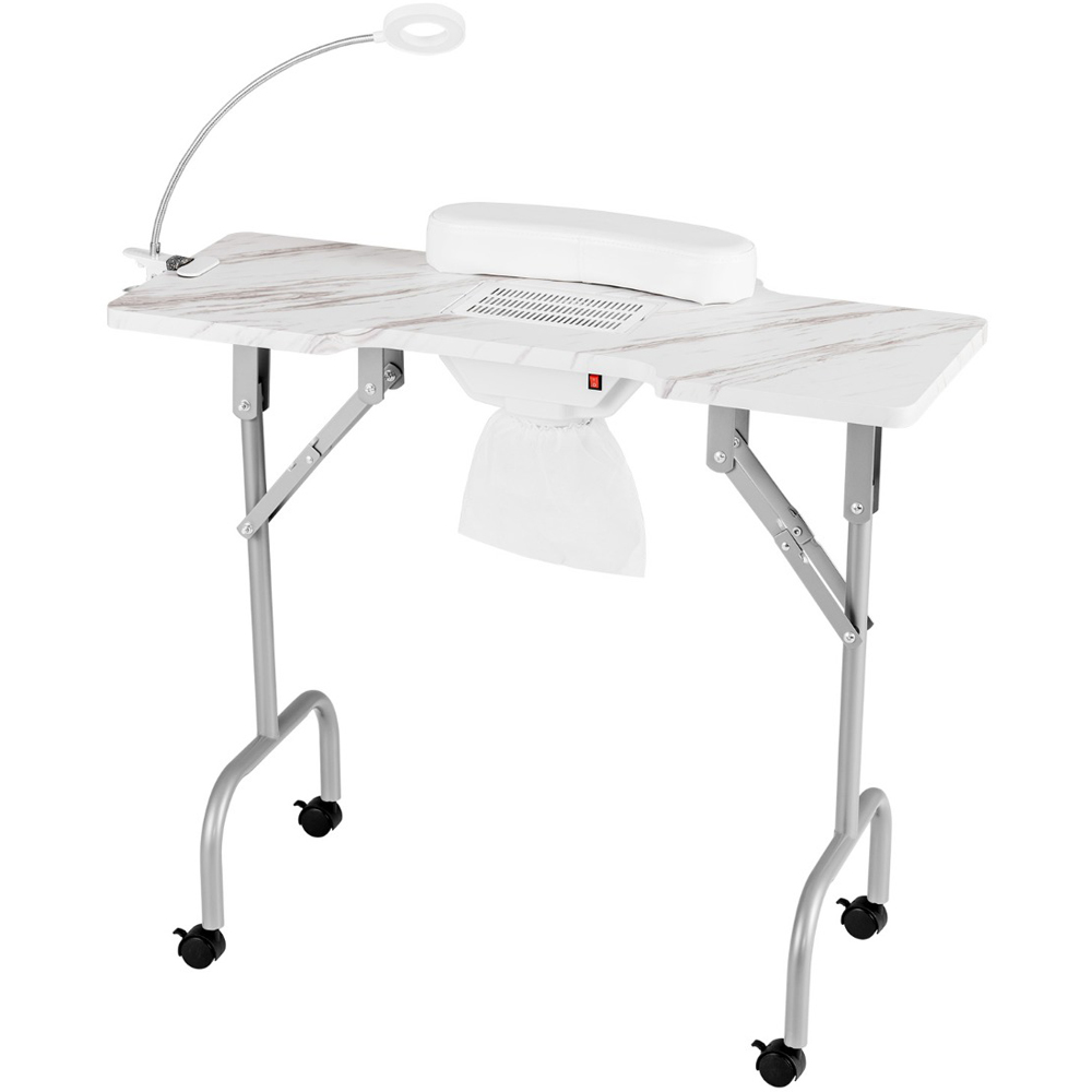 Costway Manicure Folding Nail Table with Electric Dust Collector Image 3