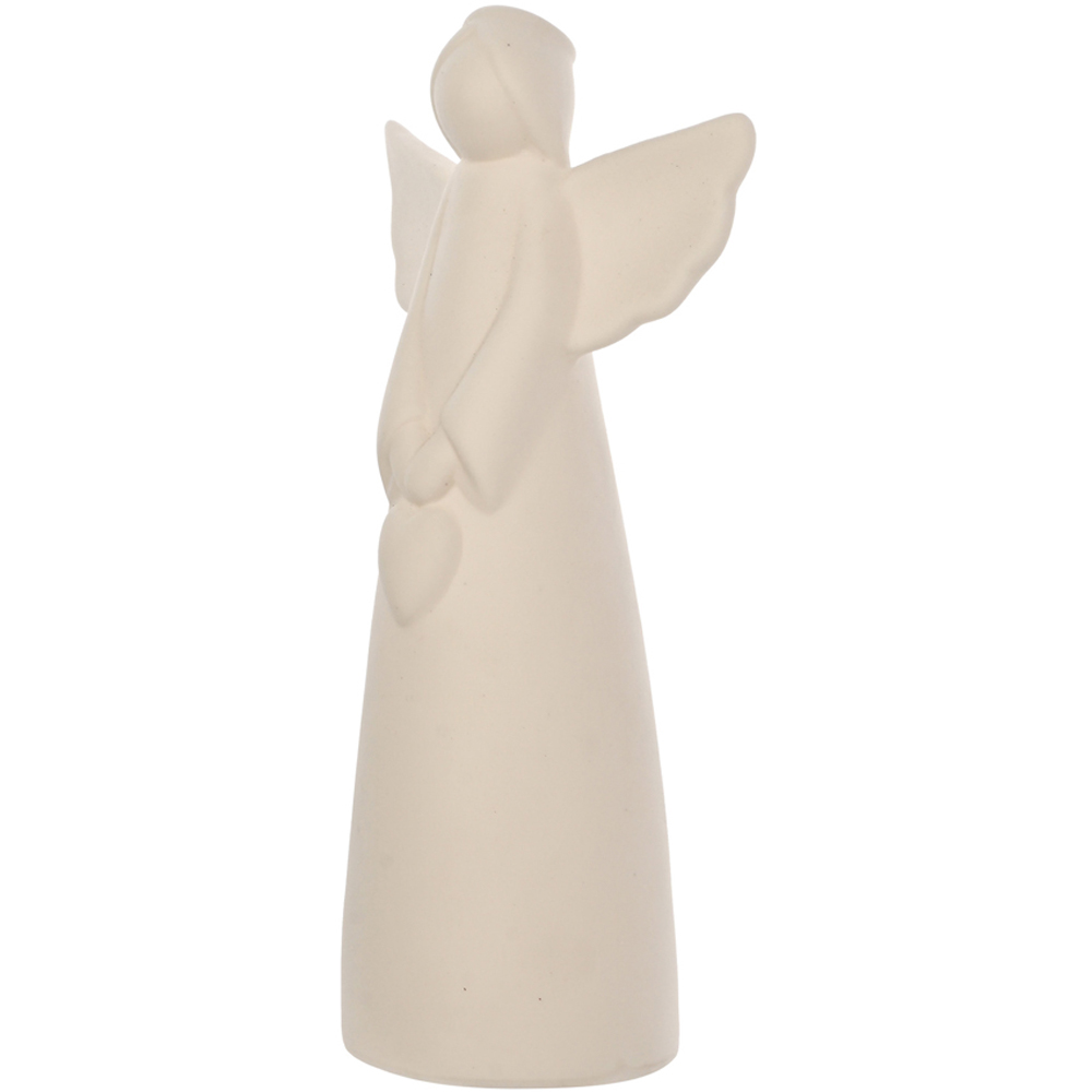 The Seasonal Gift Co. Angel White Ceramic Christmas Decoration 19cm Image 2