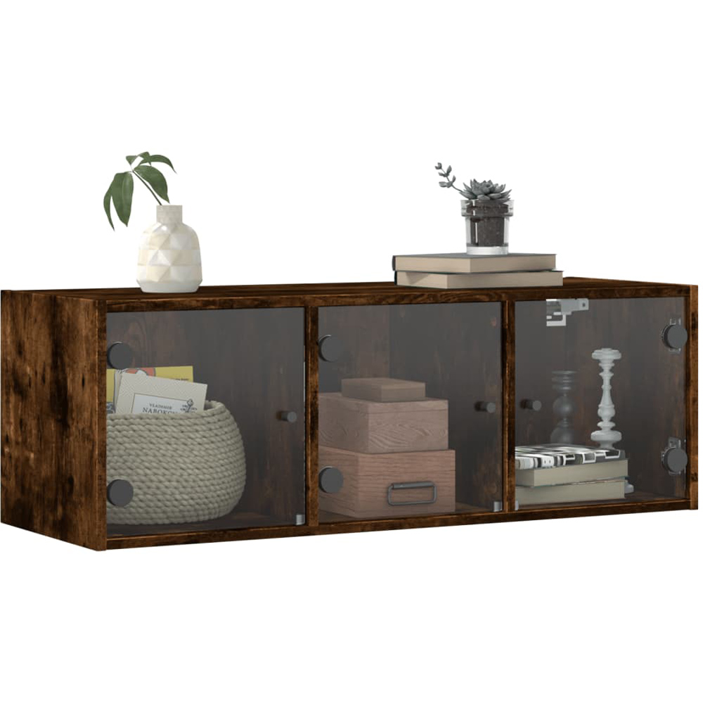 vidaXL 3 Door Brown Wooden Wall Cabinet Image 3