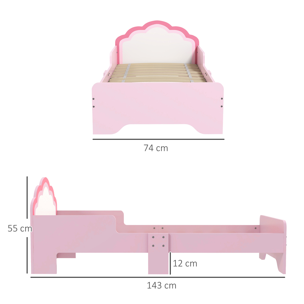 Tommy Toys Pink Cloud Toddler Bed Image 8