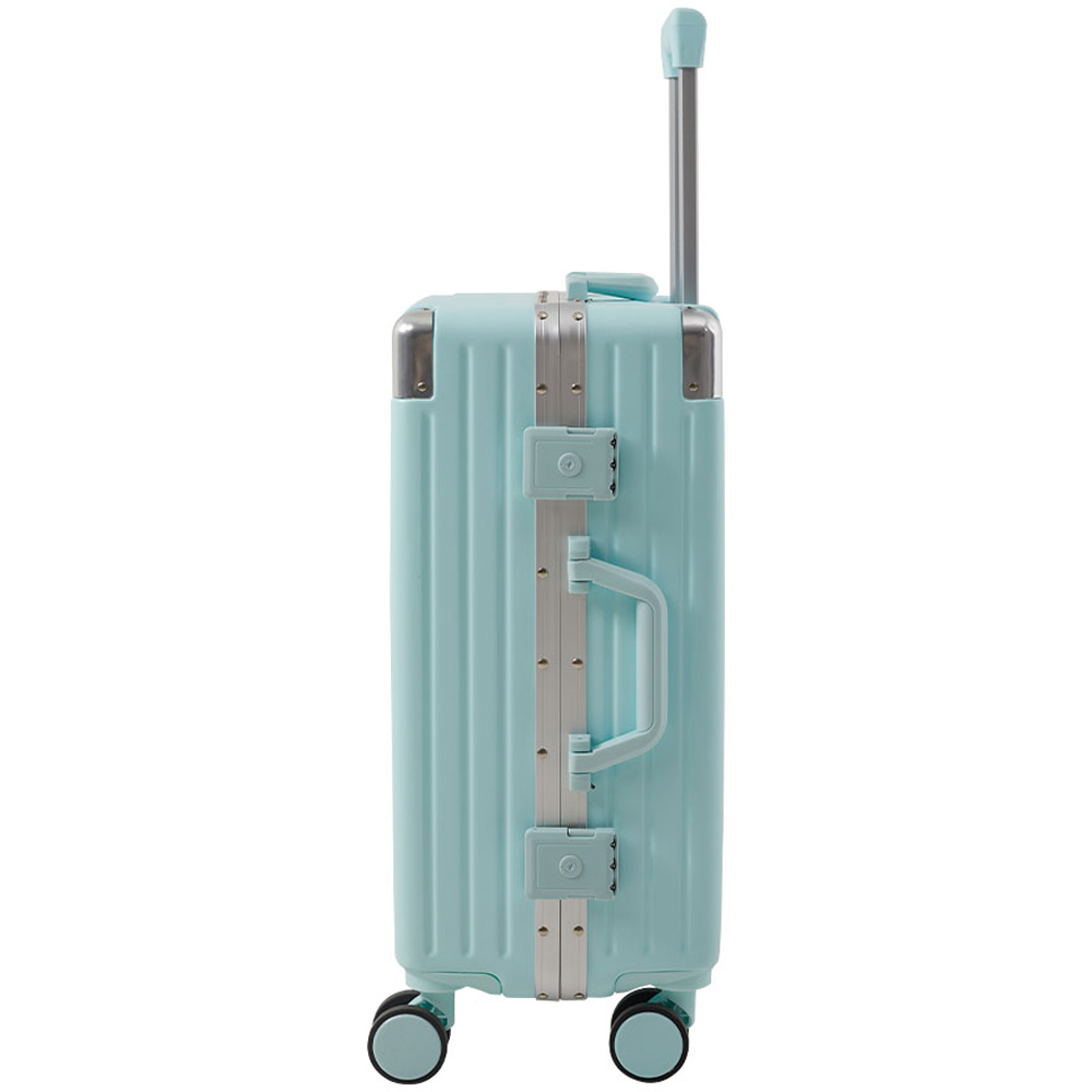 H&O Direct 20 inch Blue Carry On Hard Shell Luggage Suitcase Image 2