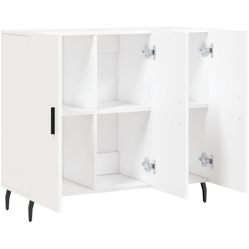 vidaXL 3 Drawer White Sideboard Image 5