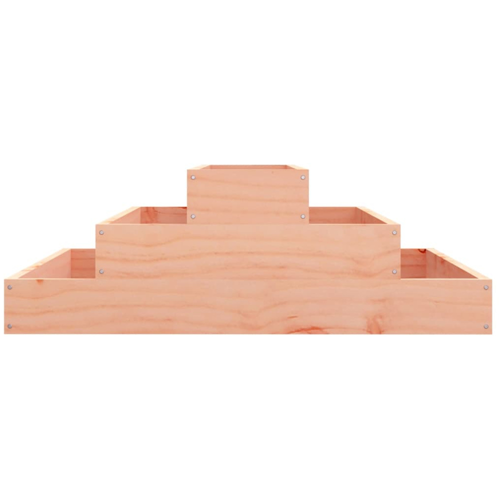 vidaXL 3-Tier Natural Douglas Wood Garden Planter 27 x 80 x 80cm Image 4