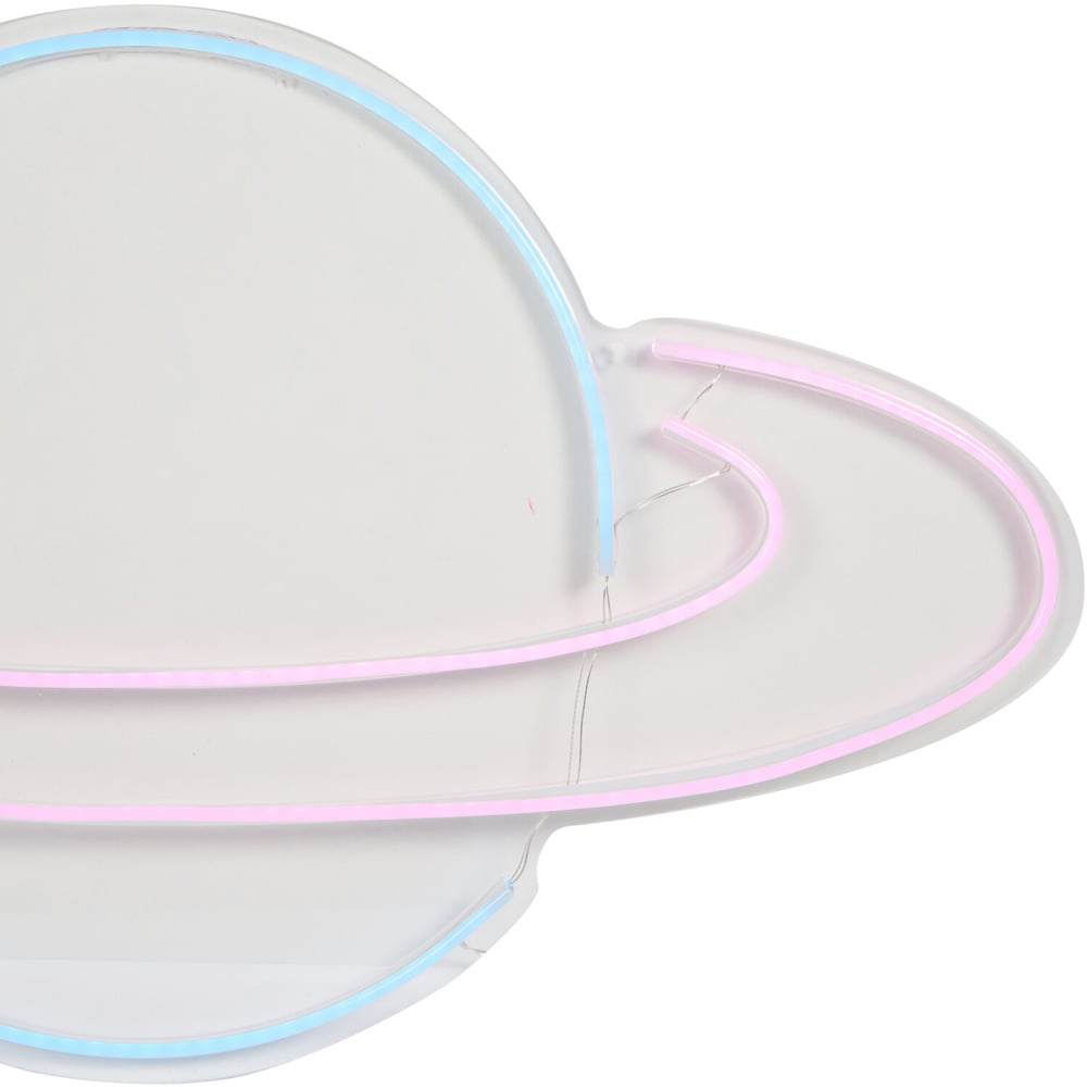 XL Planet Neon Sign - White Image 6