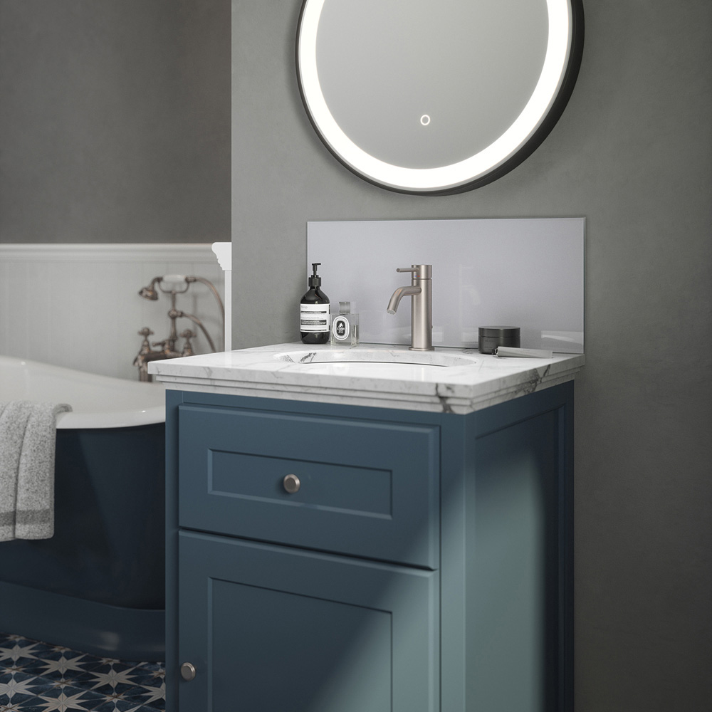 Pearl Shimmer Glass Bathroom Splashback 500 x 250 x 4mm Image 2